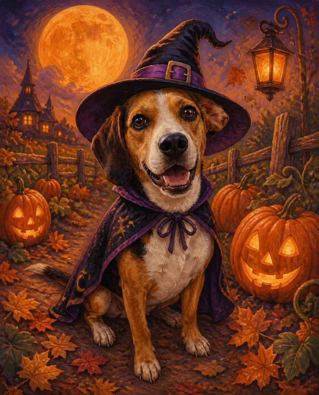Style example: Pumpkin Witch portrait
