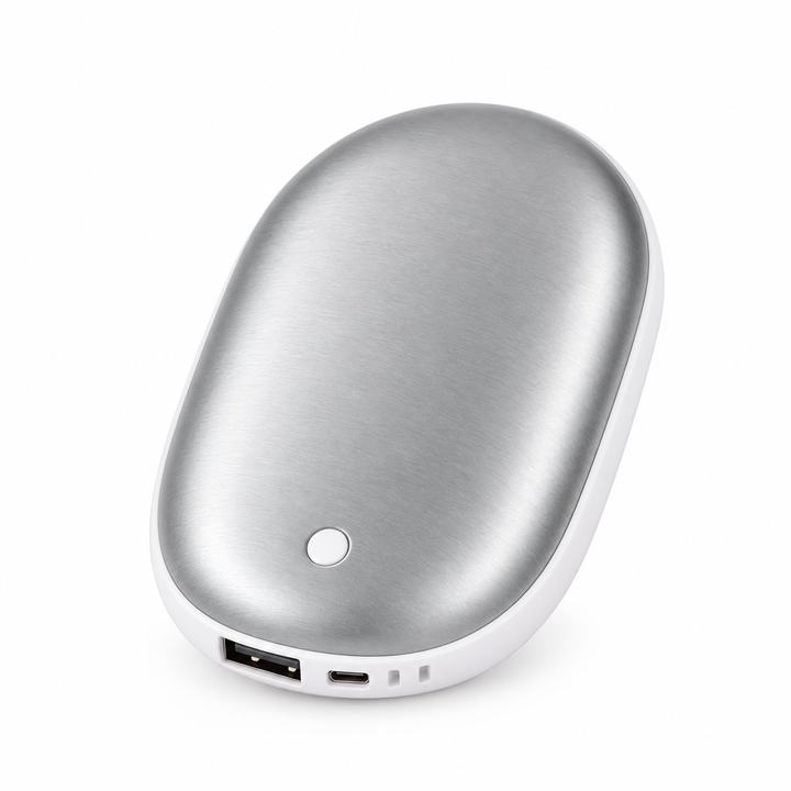 Rechargeable Hand Warmer & Power Bank — Double-Sided Heat