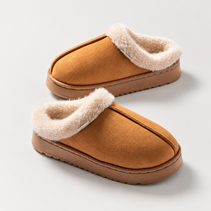 The Cruelty-Free Suede Platform Slipper